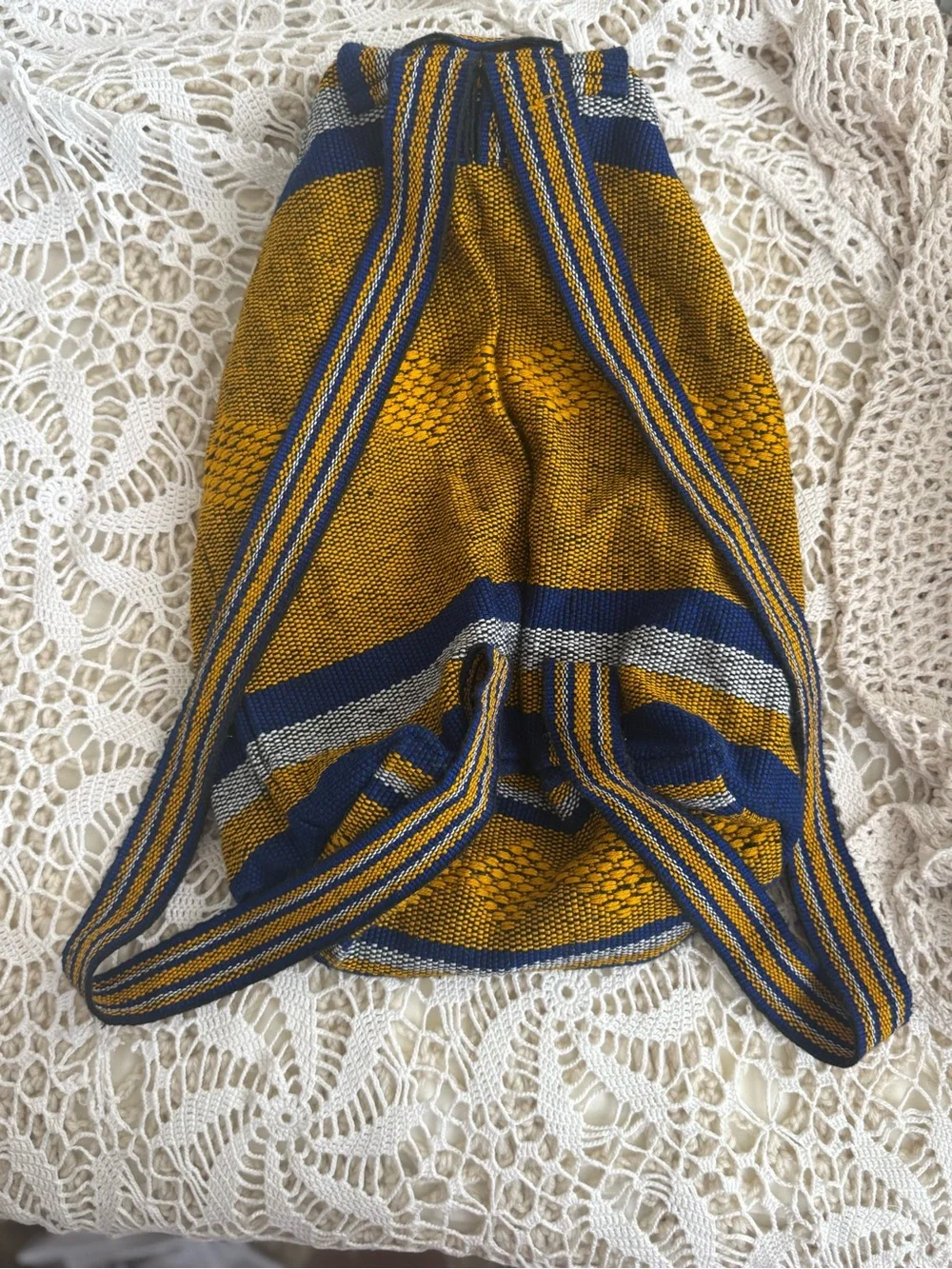 GOLDEN STATE WARRIORS NBA TEAM BLUE Woven Backpack NEW Hippie bag